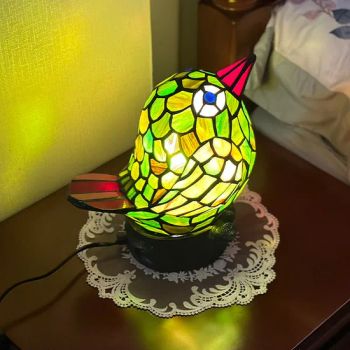 Stylish Tiffany-Inspired Colorful Glass Table Lamp for Reading Lights - Yiwu GALAXY Lights Co., Ltd. - China