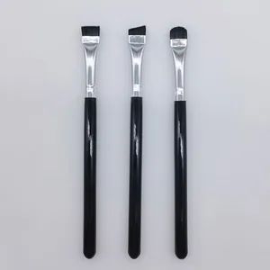 Round Head Synthetic Eyebrow Brush Black White Pink Brushes Makeup for Eyeliner Eye Shadow - Honglida Technology Company Limited - China