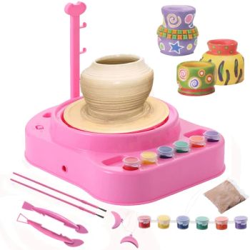 Whoesale Creative Home Activities Electric Pottery Machine Workshop Educational Toys Do Arts Pottery Studio Dry Clay Crafts Kids Pottery Wheel Toy - Shantou Tombo Toys Co., Ltd. - China