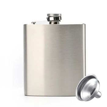Hip Flask for Liquor for Men with Funnel Metal Stainless Steel for Drinking Whiskey Alcohol - Zhejiang Haers Vacuum Containers Co., Ltd. - China
