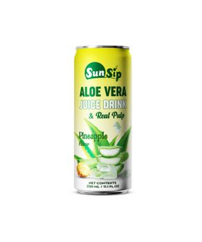 Best Aloe vera With Pulp drink Pineapple Flavor 330ml can - SUNSIP BEVERAGES VIET NAM COMPANY LIMITED - Vietnam