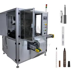 Single Color Screen Printing Machine Bottle Cap Tube Jar Pen Automatic Silk Rotary Hot Stamping Machine - AMAN INDUSTRY CO., LTD. - China
