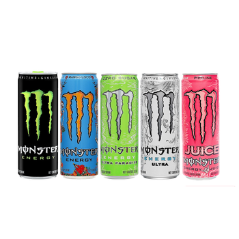 Monster Energy Drink Original, Loco Mango, Pineline, Ultra, Paradise 355ml x 24 Cans