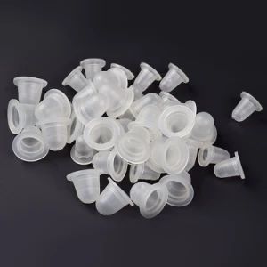 100PCS Disposable Silicone Tattoo Ink Cup Small and Big Size Tattoo Eyebrow Permanent Makeup Pigment Container Caps - Yiwu Surewell Beauty Co., Ltd. - China