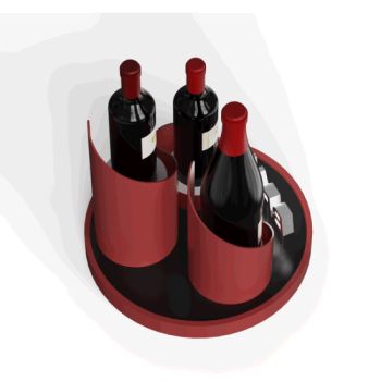 Custom Acrylic LED Wine Bottle Holder CMT Caamatech-004 Indoor 1Y MOQ100 Customized Size - Kunshan Caamatech Displays Co., Ltd. - China