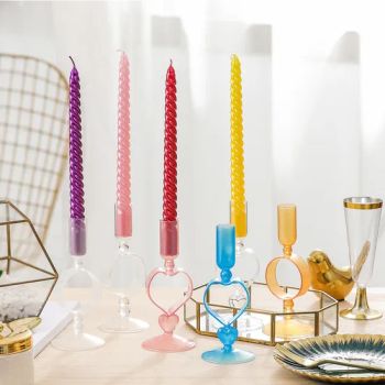Direct Sales Candlestick Glass Holder Geometric Unique Glass Candle Holder - LIANYUNGANG KAESHING INTERNATIONAL TRADING CO., LTD. - China