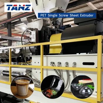 Pet Plastic Machinery PP PS PVC Sheet Plastic-Extruder Trademark TANZ Exhaust Exhaust HS Code 84772090 Model NO. TANZ-30 - Dongguan Taizhang Machinery Co., Ltd. - China