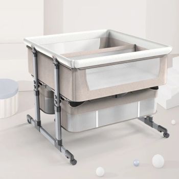 Multifunctional Bedside Sleeper Baby Bed Crib Twin Newborn Baby Bassinet Adjustable Portable Baby Crib - Hefei Craft Child Product Co., Ltd. - China