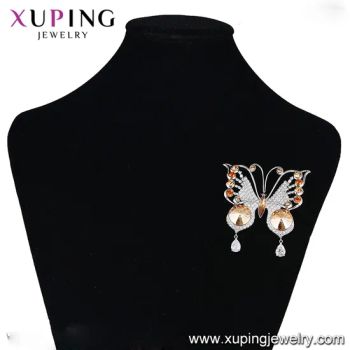 New Designed Fashion Gold Plated Brooches Age Youth Color Gold Origin China Gender Female Style Fashion Material Alloy Model NO. 00070 - Liuzhou Xuping Jewelry Co., Ltd. - China
