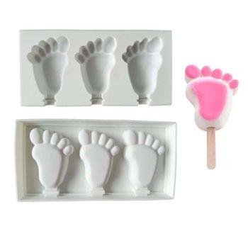 Birthday Ice Cream Chocolate Party Mold Baking Pastry Lollipop Tool Fondant Cake Cupcake Icing Cookie Biscuit Topper Foot Silicone Popsicle Supplies - Xingtai Maimai Trading Co., Ltd. - China
