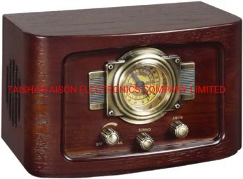 Simple Design Wood Case Antique Radio Player Condition New Trademark OEM Model NO. RP-055 HS Code 8527910000 Payment Terms: - TAISHAN AISON ELECTRONICS COMPANY LIMITED - China