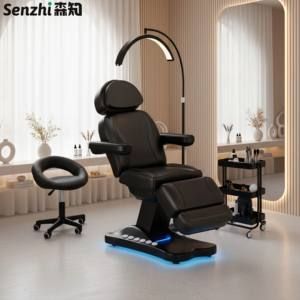 Modern All Black Electric Tattoo Chair Facial Bed Medical Spa Chair Facial Beauty Dental Doctors Examination Chair Lash Bed - SILVERSTONE IMPORT AND EXPORT LIMITED - Tanzania