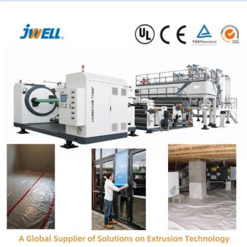 Constructguard Extrusion PRO: Advanced Casting Films for Construction Applications CPE/LDPE/LLDPE/PP - Zhejiang Jwell Sheet & Film Equipment Co., Ltd. - China