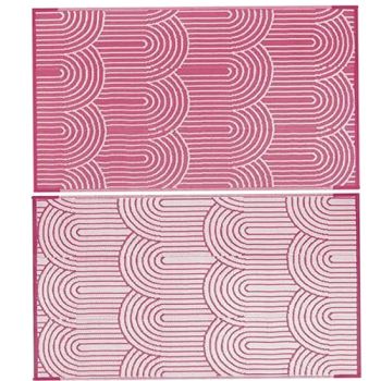 Custom-Made Wholesale Large Pink 100% Polypropylene Area Rugs Mats for RV, Picnic, Backyard, Deck, Balcony, Porch, Beach - Little Dolphin (Jiangsu) Leisure Products Co., Ltd. - China
