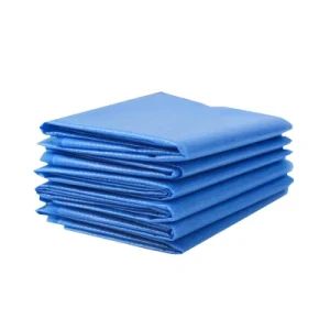Blue Waterproof Disposable Bed Sheets Non Woven Surgical Bed Sheet 45GSM OEM Service - Qingdao Trusty Industry & Trade Co., Ltd. - China