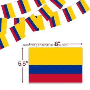 Eco Friendly National World Columbia Bunting Flags All Country Flag with String - Linyi Aozhan Import and Export Co., Ltd. - China