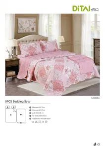 Quilt Set King Size 3 Piece Microfiber Quilts Bedspreads Patchwork Coverlets Floral Bedding Set All Season Quilts - Zhang Zhou DITAI Import & Export Trade Co., Ltd. - China