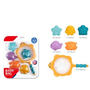 Fun Baby Sea Animal Bathing Toy Bathing Water Fishing Net Baby Bath Toys - Shenzhen Worthsource Trading Co., Ltd - China