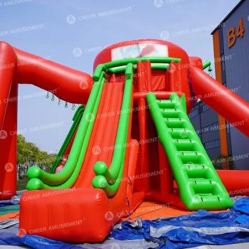 Customized Outdoor Inflatable Water Slide Aqua Park Equipment with Giant Climb Tower - Nanjing Pegasus Recreation Equipment Co., Ltd. - China