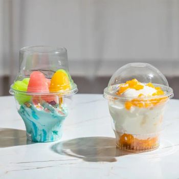 6 Oz Clear Disposable Flower Shaped Serving Bowls for Ice Cream - Wuhan Ecopak Technology Co., Ltd - China