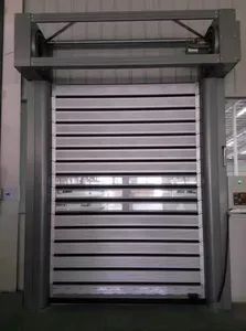 Aluminum Alloy Fast Roll up and Shutter Warehouse Wind Shield Automatic Door - Hangzhou Juntop Metal & Material Co., Ltd. - China
