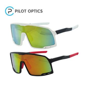 Custom Cycling UV400 Sports Sunglasses Polarized Sports Eyewear Sunglasses - Pilot Optics International Corp.Ltd.Wenzhou - China