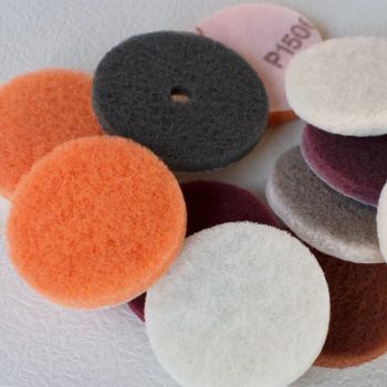 Non Woven Abrasive Polishing Grinding Scouring Pad OEM Yes Model RF03D Backing (Cwt) Trademark RMN Grade #60-600 Model NO. RF03D - Riken Mn Coated Abrasives Co., Ltd. - China