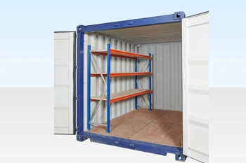 Adjustable, Heavy Duty Three Tier Container Racking (Single Bay) - senesie mfg llc - United States