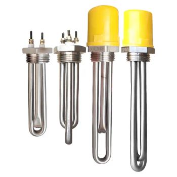 DN40 9kw 3 Phase Industrial Electric Tubular Heating Element Water Immersion Heater - Taizhou Kayson Electric Heating Technology Co., Ltd. - China