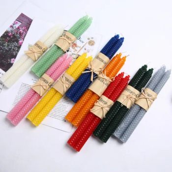 Hand-Made Rolled Honeycomb Pure Beeswax Rolling Candles for Hanukkah - Shijiazhuang Tabo Candles Sales Co., Ltd. - China