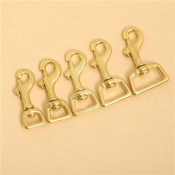 Metal Carabiner Swivel Fashion Heavy Duty Solid Brass Trigger Snap Clip Hooks with Bag Clip Swivel - Dongguan Haihe Metal Products Co., Ltd - China
