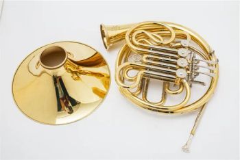 French Horn/Gold Brass /Detachable Bell Origin China Trademark Forest HS Code 9205100090 Model NO. LKFL-5042 Specification - Jin Ming Musical Instruments Co., Ltd. - China