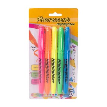 for Clear Text Emphasis High-Visibility 5pk Fluorescent Highlighters - Ningbo OK Homeware Co., Ltd. - China