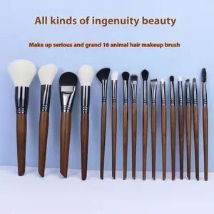 16PCS Fine Light Peak Wool Eye Cosmetic Kits Wood Handle Makeup Brush Set - Yiwu Xuanying International Co., Ltd. - China