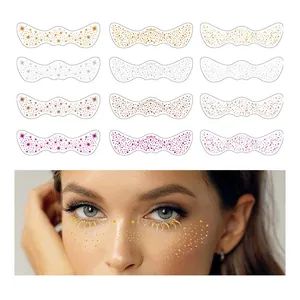 Temporary Makeup Patches Sparkle Metallic Gold Silver Glitter Faux Freckles Tattoo Stickers - Ningbo Shinein Import & Export Co., Ltd - China