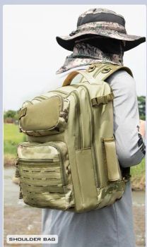 Outdoor Waterproof Fishing Bag Tackle Boxes Storage Bag with Rod Holders Multi-Functional Backpack for Fishing Equipment - Shuyang Nobelfull Import and Export Co., Ltd. - China