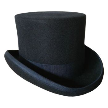 Vintage Classic Wool Felt Black Top Hat Felt Men Formal Female Hat - Xiamen Starlights Trading Co., Ltd. - China