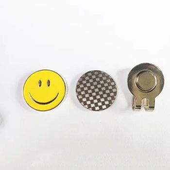 Golf Equipment Smile Face Golf Ball Marker with Magnetic Hat Clip - Shenzhen Yihui Industrial Co., Ltd. - China