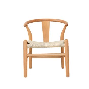 Dining Kids Chair Wishbone Beech Wood Wooden Dining Chair - Simeida (Ningjin) Fitness Equipment Co., Ltd - China