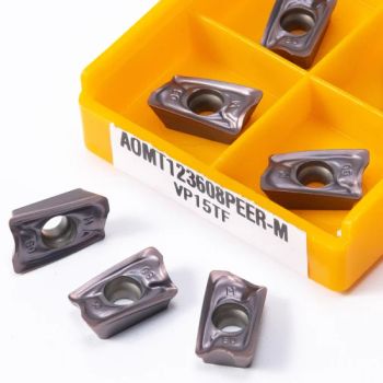 Carbide Insert Aomt123608 Peer M Vp15TF High Quality Aomt 123608 CNC Mechanical Milling Cutter Carbide Lathe Tool Turning Tool - Zhuzhou OBT Carbide Tools Co., Ltd. - China