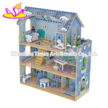 Classic Wooden Doll House Kids Favorite Wooden Doll House Toys High Quality Pretend Role Play Toys for Children W06A380g - WENZHOU TIMES ARTS&CRAFTS CO., LTD. - China
