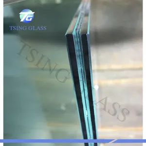 Building Use 2 Layer Safety Laminated Glass EVA PVB Film Lamination Tempered Glass 6.38 Laminated Glass Price - Qingdao Tsing Glass Co., Ltd. - China