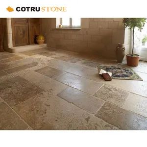 Natrural Limestone France Brown Sandstone Beige Limestone for Outdoor Paving Stone Cut-to-Size Stone - Xiamen Cotrustone Imp. & Exp. Co., Ltd. - China
