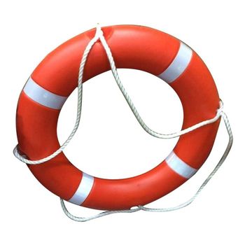 Red Rubber Plastic Lifebuoy, For Ship, Round Color Red Shape Round Weight 2 Kg Material Rubber Body Thickness 32 mm Usage/Application - Goodluck Traders - India