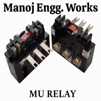 3 Pole MU Type Overload Relay for Starters Trip Class 10 Phase Single phase Mounting Type Direct Number Of Poles 3 Pole Usage for - Manoj Engineering Works - India