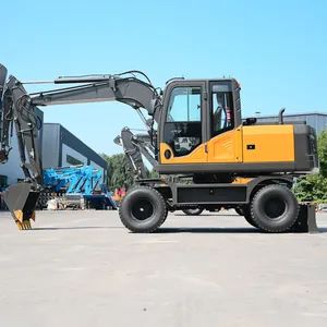 Cheap Operating Weight 7.5 Ton Hydraulic Wheeled Excavator Construction Equipment Large Digger Excavator Earth-Moving Excavators - Shandong Skott Heavy Industry Co., Ltd. - China