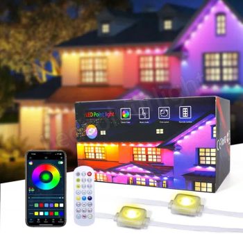Smart Outdoor Permanent RGB LED Pixel Eave Strings Lights for Home Decoration - Shenzhen Ledcolourlight Technology Co., Ltd. - China