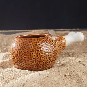 Handmade Custom Funny Hawaii Tiki Glasses Cup Cocktail Tiki Mug Ceramic Personalized - Xiamen Rising Chance Co., Ltd. - China