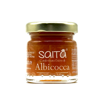 Top Quality Italian Apricot Extra Fruit Jam SAITA with only natural ingredients 40gr - SAITA - Italy