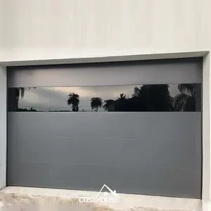 Luxury Aluminum Garage Door with Tinted Glass Windows for High-End Residences - Foshan Cosy House Building Materials Co., Ltd - China